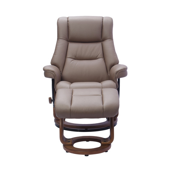 BenchMaster Stanley Swivel Recliner with Ottoman