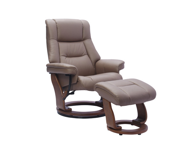 BenchMaster Stanley Swivel Recliner with Ottoman