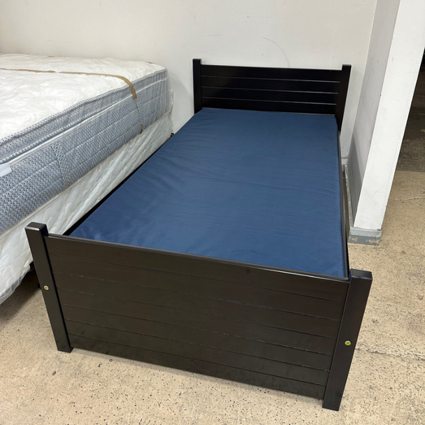 Twin Espresso Platform Bed
