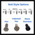 This is an example of the different stainless bolt style options