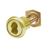 16RCR-27-04 Arrow Lock Rim Interchangeable Cylinder 7 Pin Housing in Satin Brass