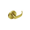 RL08-BRR-04 Arrow Cylindrical Lock RL Series Single Dummy Lever with Broadway Trim Design in Satin Brass