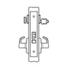 BM27-VL-03 Arrow Mortise Lock BM Series Institutional Privacy Lever with Ventura Design in Bright Brass