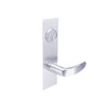 BM07-VH-26 Arrow Mortise Lock BM Series Exit Lever with Ventura Design and H Escutcheon in Bright Chrome