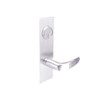 BM24-VH-32 Arrow Mortise Lock BM Series Storeroom Lever with Ventura Design and H Escutcheon in Bright Stainless Steel