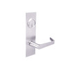 BM01-XH-32 Arrow Mortise Lock BM Series Passage Lever with Xavier Design and H Escutcheon in Bright Stainless Steel