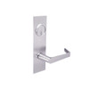 BM02-XH-32D Arrow Mortise Lock BM Series Privacy Lever with Xavier Design and H Escutcheon in Satin Stainless Steel