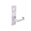 BM07-XH-32 Arrow Mortise Lock BM Series Exit Lever with Xavier Design and H Escutcheon in Bright Stainless Steel