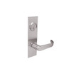 BM02-BRH-32D Arrow Mortise Lock BM Series Privacy Lever with Broadway Design and H Escutcheon in Satin Stainless Steel