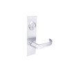 BM20-BRH-26 Arrow Mortise Lock BM Series Entrance Lever with Broadway Design and H Escutcheon in Bright Chrome