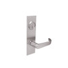 BM21-BRH-32D Arrow Mortise Lock BM Series Entrance Lever with Broadway Design and H Escutcheon in Satin Stainless Steel