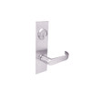 BM22-BRH-32 Arrow Mortise Lock BM Series Office Lever with Broadway Design and H Escutcheon in Bright Stainless Steel