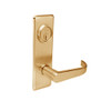 BM12-BRG-10 Arrow Mortise Lock BM Series Storeroom Lever with Broadway Design and G Escutcheon in Satin Bronze