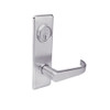 BM33-BRG-32D Arrow Mortise Lock BM Series Storeroom Lever with Broadway Design and G Escutcheon in Satin Stainless Steel