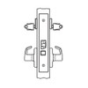 BM38-BRG-04 Arrow Mortise Lock BM Series Classroom Security Lever with Broadway Design and G Escutcheon in Satin Brass