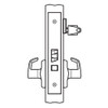 BM17-JH-26 Arrow Mortise Lock BM Series Classroom Lever with Javelin Design and H Escutcheon in Bright Chrome