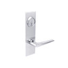 BM33-JH-26 Arrow Mortise Lock BM Series Storeroom Lever with Javelin Design and H Escutcheon in Bright Chrome