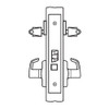 BM33-JH-26 Arrow Mortise Lock BM Series Storeroom Lever with Javelin Design and H Escutcheon in Bright Chrome