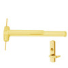 9927L-US3-4-RHR Von Duprin 9927 Series with 996L Lever Right Handed Surface Vertical Rod Exit Device in Bright Brass