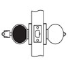CK12-BE-04 Arrow Cylindrical Lock with Ball Knob Design in Satin Brass