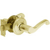CL02-OC-03-LHR Arrow Cylindrical Lock with Orion Lever Design in Bright Brass