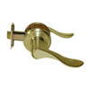 CL04-LC-04-LHR Arrow Cylindrical Lock with Lunar Lever Design in Satin Brass