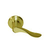 CL08-LC-03-LHR Arrow Cylindrical Lock with Lunar Lever Design in Bright Brass