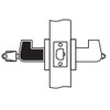 CL12-LC-15-RHR Arrow Cylindrical Lock with Lunar Lever Design in Satin Nickel