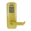 CO100-MS-70-KP-RHO-PD-606 Schlage Standalone Mortise Electronic Keypad locks in Satin Brass