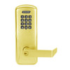 CO100-MS-50-KP-RHO-PD-605 Schlage Standalone Mortise Electronic Keypad locks in Bright Brass