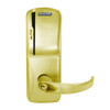 CO200-MS-40-MS-SPA-PD-606 Mortise Electronic Swipe Locks in Satin Brass