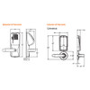 CO250-CY-50-MS-ATH-PD-619 Schlage Office Rights on Magnetic Stripe Cylindrical Locks in Satin Nickel