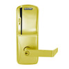 CO250-MS-70-MS-RHO-PD-605 Schlage Classroom/Storeroom Rights on Magnetic Stripe Mortise Locks in Bright Brass