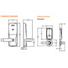 CO220-CY-75-KP-RHO-PD-606 Schlage Classroom Lockdown Solution Keypad Lock Rhodes Lever in Satin Brass