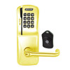 CO220-MS-75-MSK-TLR-PD-605 Schlage Standalone Classroom Lockdown Solution Mortise Swipe Keypad Lock with in Bright Brass