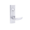 MA381P-QN-625 Falcon Mortise Locks MA Series Apartment/Exit QN Lever with Escutcheon Style in Bright Chrome Finish