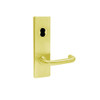 MA521BD-SN-605 Falcon Mortise Locks MA Series Entry/Office SN Lever with Escutcheon Style in Bright Brass Finish