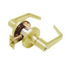 T571PD-D-606 Falcon T Series Cylindrical Dormitory/Corridor Lock with Dane Lever Style in Satin Brass Finish