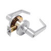 T581PD-D-625 Falcon T Series Cylindrical Storeroom Lock with Dane Lever Style in Bright Chrome Finish