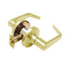 T291S-D-606 Falcon T Series Cylindrical Hospital Lock with Dane Lever Style in Satin Brass Finish