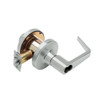 T351BD-D-619 Falcon T Series Cylindrical Closet Lock with Dane Lever Style Prepped for SFIC in Satin Nickel Finish