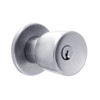 X511PD-EG-626 Falcon X Series Cylindrical Entry/Office Lock with Elite-Gala Knob Style in Satin Chrome Finish