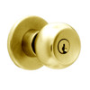 X581PD-TG-606 Falcon X Series Cylindrical Storeroom Lock with Troy-Gala Knob Style in Satin Brass Finish