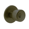 X521PD-EY-613 Falcon X Series Cylindrical Office Lock with Elite-York Knob Style in Oil Rubbed Bronze Finish