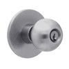 X411PD-HY-626 Falcon X Series Cylindrical Asylum Lock with Hana-York Knob Style in Satin Chrome Finish