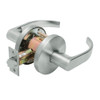 W101S-Q-619 Falcon W Series Cylindrical Passage Lock with Quantum Lever Style in Satin Nickel Finish