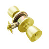 W581PD-E-605 Falcon W Series Cylindrical Storeroom Lock with Elite Knob Style in Bright Brass Finish