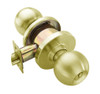 W561PD-H-606 Falcon W Series Cylindrical Classroom Lock with Hana Knob Style in Satin Brass Finish