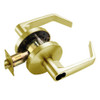 W571BD-D-606 Falcon W Series Cylindrical Dormitory/Corridor Lock with Dane Lever Style in Satin Brass Finish