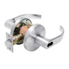 W571BD-Q-625 Falcon W Series Cylindrical Dormitory/Corridor Lock with Quantum Lever Style in Bright Chrome Finish